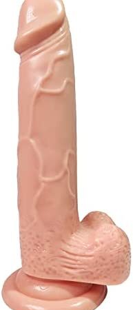 Realistic Dildo for Women with Strong Suction Cup - Flexible, Huge Penis for Hand-Free Play Vagina G-spot Anal Simulate, Adult Sexy Toy for Men Women Female Couples, 8.6 inch by XOPLAY (Brown)