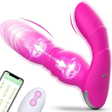 Vibrators Sex Toy for Women App & Remote Control Vibrator, Sex Toys4couples Women Thrusting Vibrator Dildo 9x9 Modes G Spot Clitoralal Stimulator Wearable Vibrator Female Adult Toy