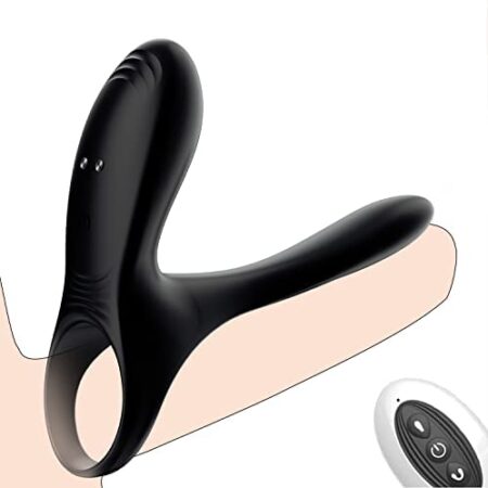 FIDECH Vibrator Penis Rings with Clitoral Stimulator for Couples, Remote Control Rabbit Cock Ring Vibrator for Men Erection, Rechargeable G Spot Toy with 10 Modes, Adult Sex Toys for Women Pleasure