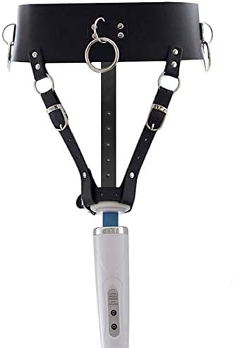 Strap-on Forced PU Leather Waist Belt Harness Holder (Wand or Vibrator not Included)