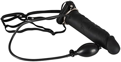You2Toys 24 cm Black Inflatable Strap-On Penis Pump
