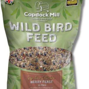 Copdock Mill Wild Bird Seed 12.75kg – Signature Collection Berry Feast Wild Bird Food – All Year-Round Bird Seed – 100% Natural Ingredients Including Peanuts for Wild Birds – Suitable for All Species