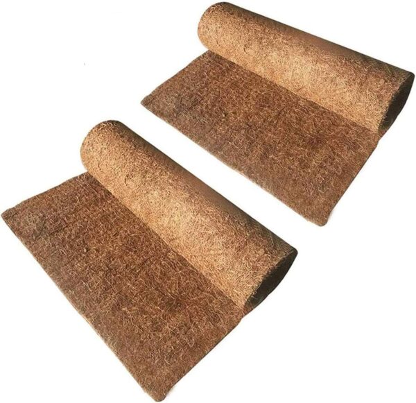 Hamiledyi Reptile Carpet Natural Coconut Fiber Carpet Mat for Pet Terrarium Liner Reptile Supplies for Lizard Snake Chamelon Turtle Bedding Bunny Rabbit Mat (2sheets)