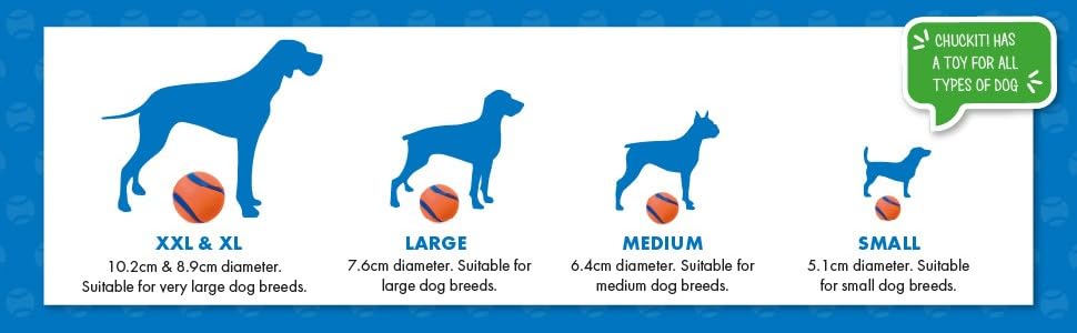 Chuckit bal, small dog ball, large dog ball, balls for dogs, 2 pack dog balls 