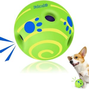 TAUCHGOE Ball for Dogs 2.75" Interactive Dog Toys Squeaky Balls for Dogs Indestructible Dog Toys Playing with Pets