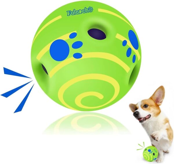 TAUCHGOE Ball for Dogs 2.75" Interactive Dog Toys Squeaky Balls for Dogs Indestructible Dog Toys Playing with Pets