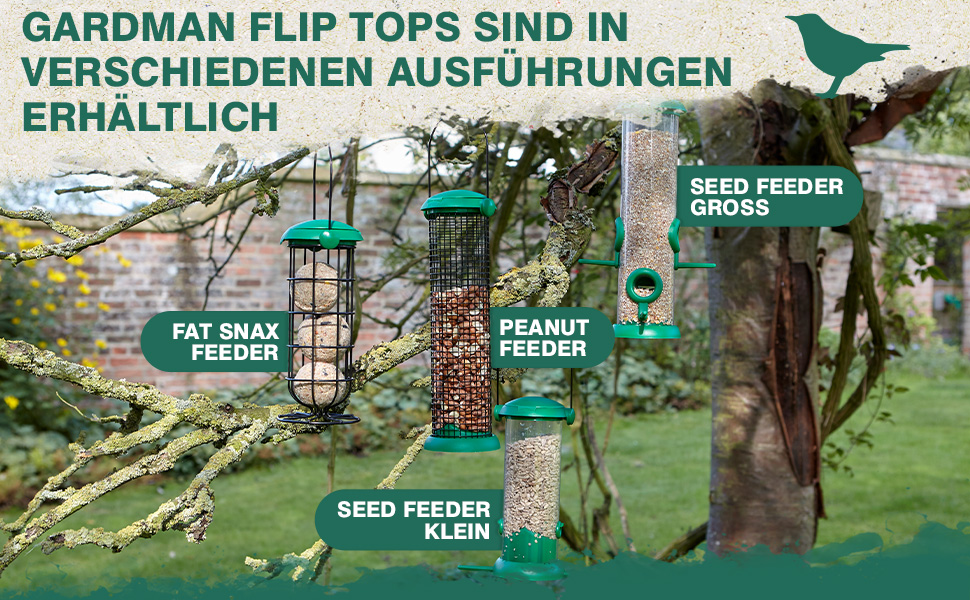 B001F3BB18_Gardman Bird Feeder with Flip Top_Large