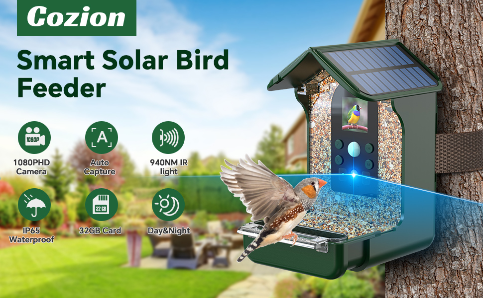 Smart Bird Feeder Camera 