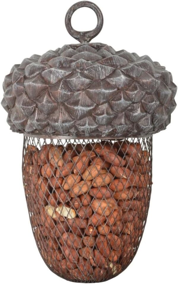 Fallen Fruits Ltd FB389 ACORN BIRD FEEDER, Grey, 31.0 cm*14.0 cm*14.0 cm