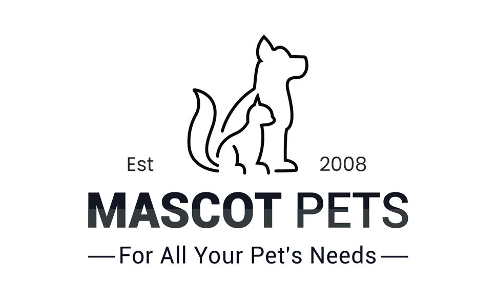 Mascot Pets Logo with Cat Dog Graphic