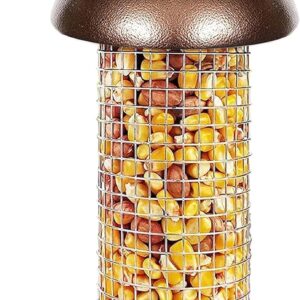 Ram® Hanging Mini Bird Feeders Metal Copper Waterproof Bird Peanut Feeder With Hanger For Garden Lawn Outside For Wild Birds