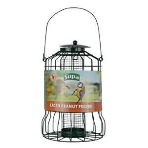 Caged Peanut Feeder Filled