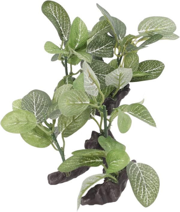Tissting 2-Pack Artificial Plant, PE Material, 10x8x8cm, for Aquarium Decoration