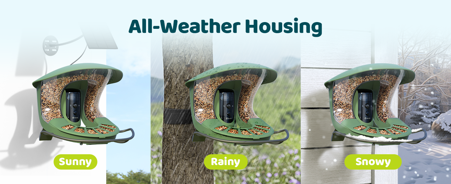 Birdfy Feeder 2 Pro All Weather Housing for Outdoor Use