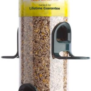 Hanging Bird Feeders for Small Birds - Jacobi Jayne® Bigeasy™ Small Seed Bird Feeders for Wild And Garden Birds - Squirrel-Resistant Bird Feeder with Built in Hanging Ring.