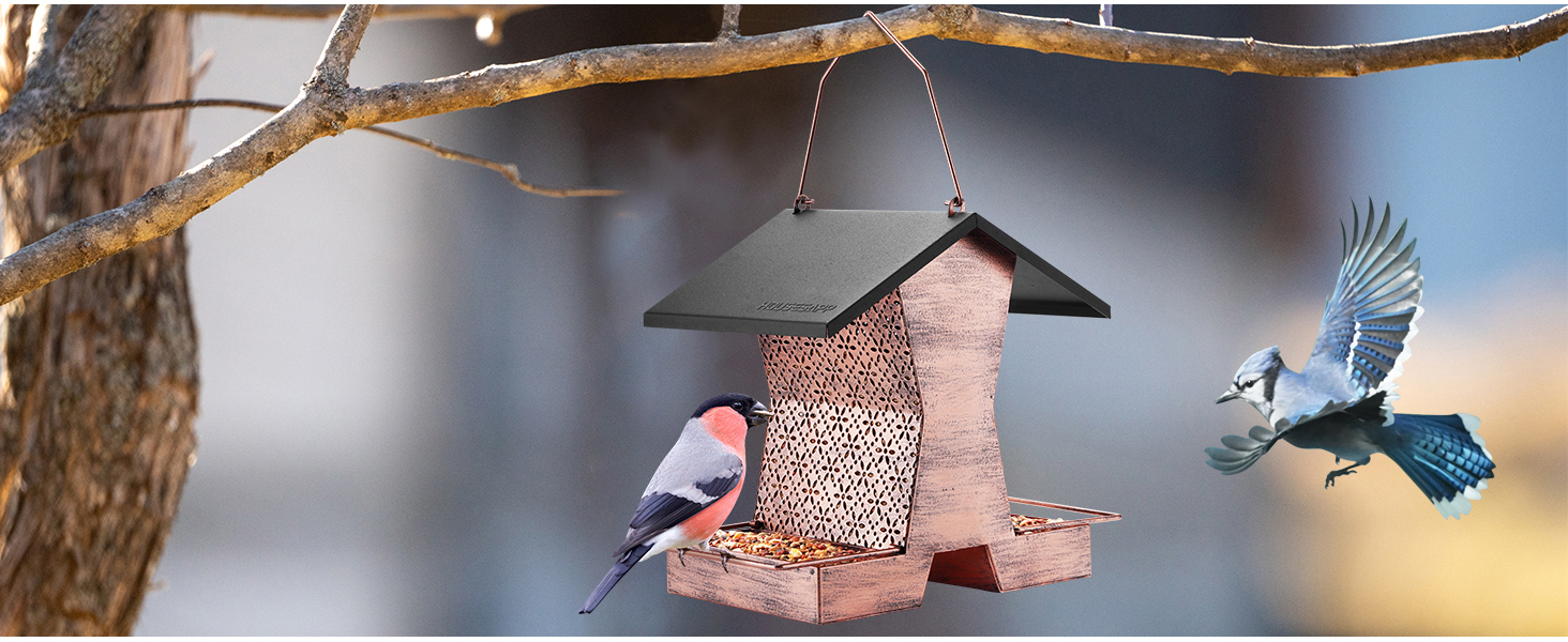 bird feeders hanging station; garden ornaments; garden gifts; peanuts for wild birds; garden