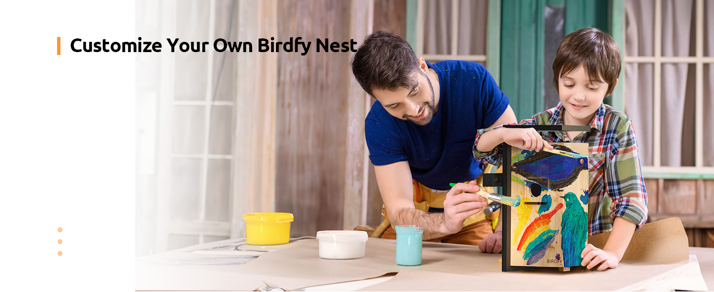 Birdfy Nest- Smart Bird House with Dual Cameras