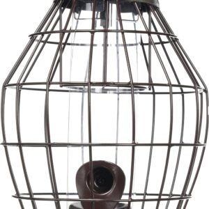 Peckish 60051233 Secret Garden Squirrel Proof Bird Seed Feeder,Grey, 16 x 19 x 28 cm