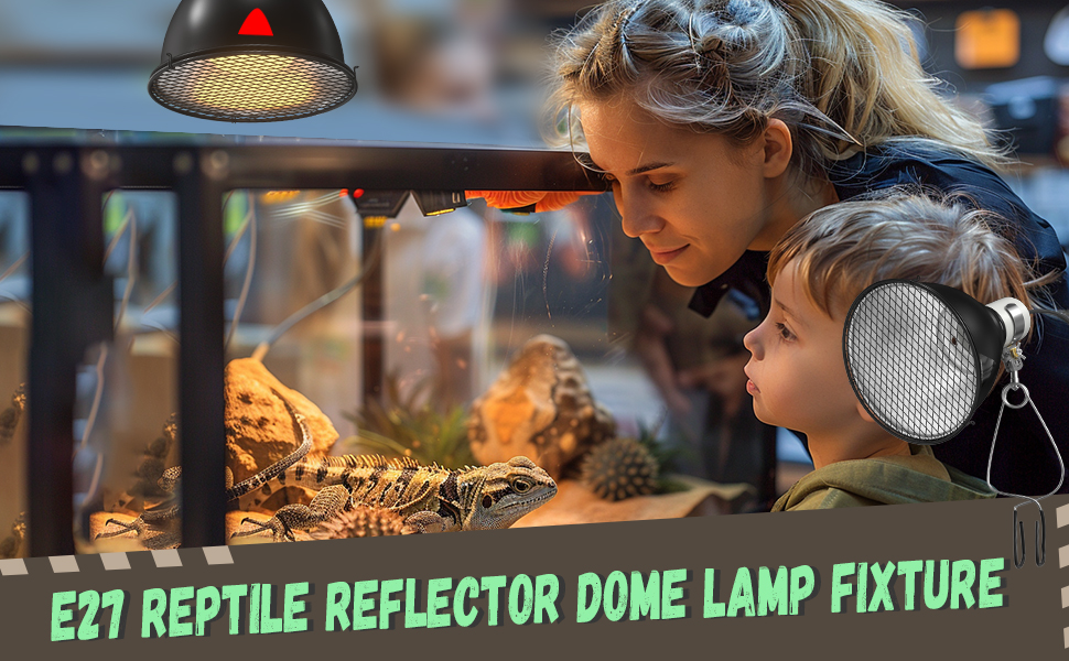 E27 reptile reflector dome lamp fixture