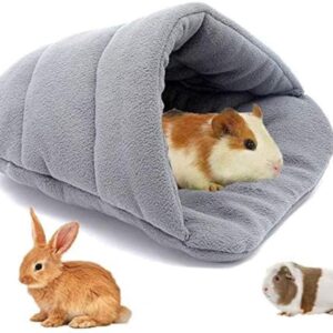 Voarge Guinea Pig Bed Soft Fleece Rat Bed Guinea Pig Bedding, Soft Warm Hamster Bed Cave Nest Cushion for Small Animal Chinchilla Hedgehog Ferret Bunny