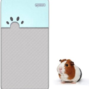 Guinea Pig Bedding - Fleece Cage Liner for Guinea Pig with Burrowing Pocket, Super Absorbent Blanket & Upgraded Waterproof Bottom Liners, Dust Free for Hamster Rabbit Bunny Small Animals 120×61 cm