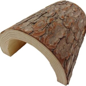 Komodo Wooden Hide for Reptiles, X-Large Size (Approx. 12D x 27W x 5.5H cm)