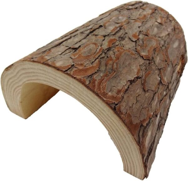 Komodo Wooden Hide for Reptiles, X-Large Size (Approx. 12D x 27W x 5.5H cm)