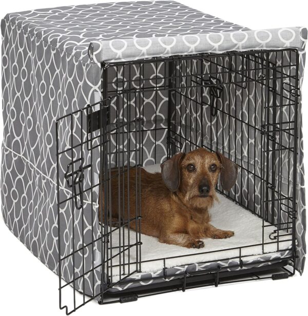 MidWest Homes for Pets Dog Crate Cover with Teflon Fabric Protector, Privacy Dog Crate Cover Fits MidWest and New World 76.2 cm Long (30-Inch) Dog Crates, Machine Wash & Dry, CVR-30