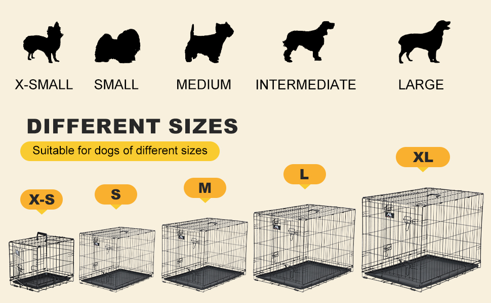 Different sizes for different size dogs