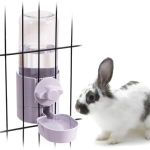 17oz Rabbit Water Bottle, Pet Cage Suspended Water Dispenser, Hanging Automatic Small Pet Water Bowl for Bunny Cat Ferret