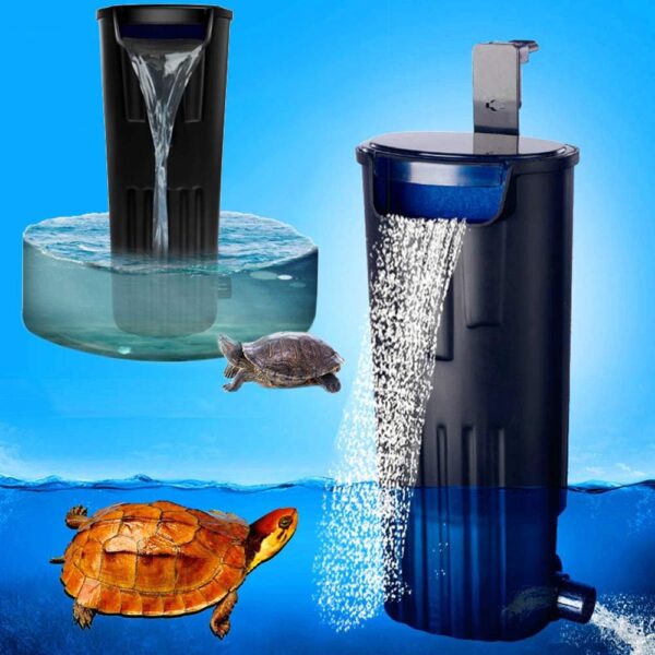 LONDAFISH Mute Turtle Filter Water Submersible Filter For Turtle Tank/Aquarium 600L/H Filtration