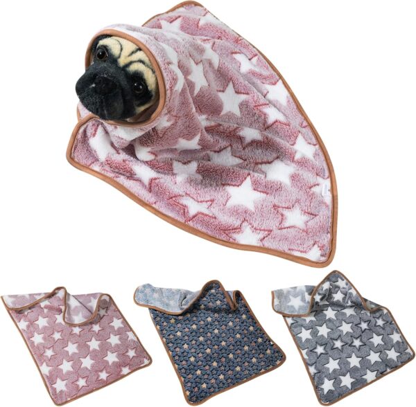 3Pcs Small Animal Blankets, Warm Guinea Pig Blankets Small Pet Fleece Bedding Soft Sleep Mat Pad Winter Flannel Throw for Hamster, Rabbit, Chinchilla, Ferret Bathing Grooming Blankets(60x40cm)