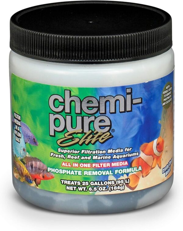 CHEMIPURE Fish Food, 6.5 oz, Elite