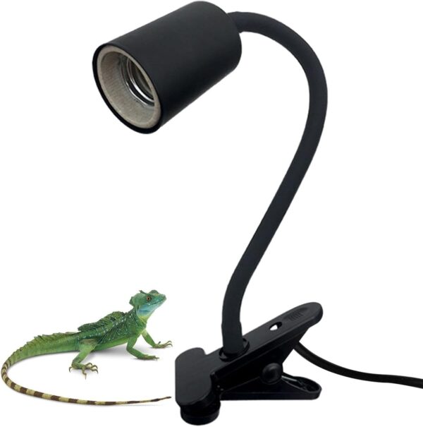 EviKoo Heating Lamp for Reptiles - Turtle Light,Reptile Heat Lamp, UVA UVB Heat Lamp Bulbs, Dimmable and 360° Rotatable Hose Turtle Light for Tortoise, Bearded Dragon