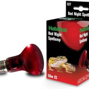 Habistat Red Night Spotlamp for Reptile Vivarium Heating, 50W