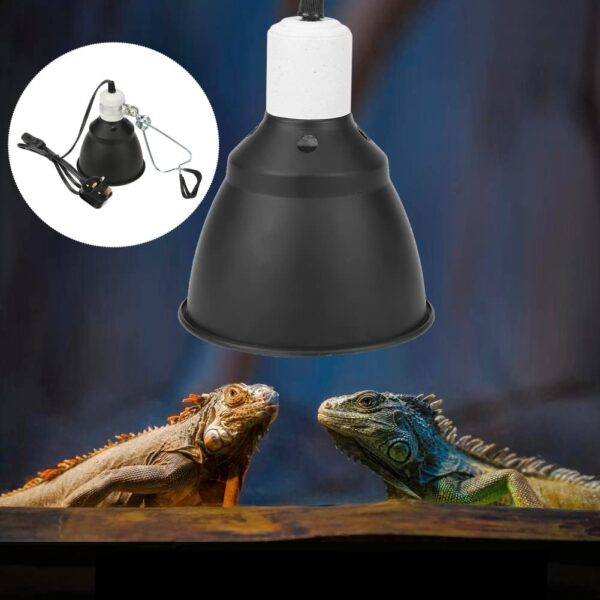 LASIEYO Reptile Heat Lamp Holder, E27 Reptile Turtle Heat UVA/UVB Bulb Lamp Light Holder, 300W Reptile Heating Lighthouse for Turtle/Reptiles/Lizards/Aquarium/Chameleon/Snakes