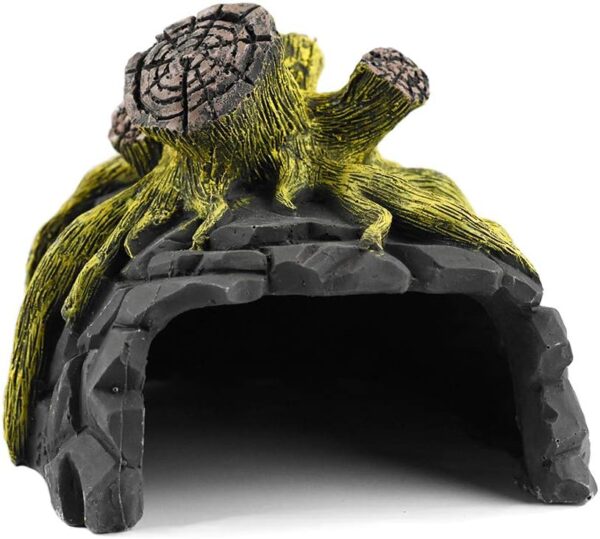 OMEM Reptile Breeding Box Shelter Humidify Hide Cave Habitat Decor Terrarium Hideout Caves Ceramics