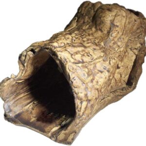 OMEM Reptile Hides and Caves,Simulated Hollow Tree Ceramics,Aquarium Fish Tank and Reptile Container Landscaping Adornment