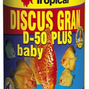 Tropical DISCUS GRAN D-50 PLUS BABY 100ml / 52g - high-protein granules for fast growth of young discus and high-nutritional fish