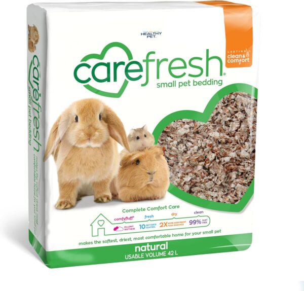 carefresh Dust-Free Natural Paper Small Pet Bedding with Odor Control, 42L